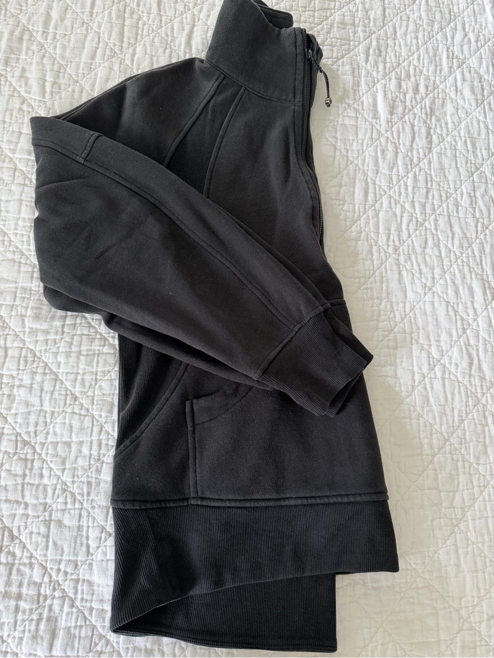 Lululemon Scuba oversized funnel-neck half zip wmn. sz. XS/S blk, good condition - Picture 13 of 13